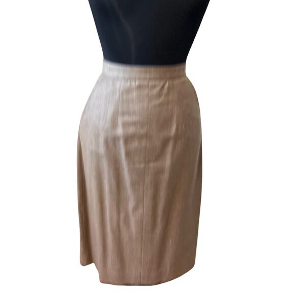 Vintage 80s Brown Blazer Gold Button Midi Skirt Suit Van Julian 6 Single Breast - Picture 12 of 15